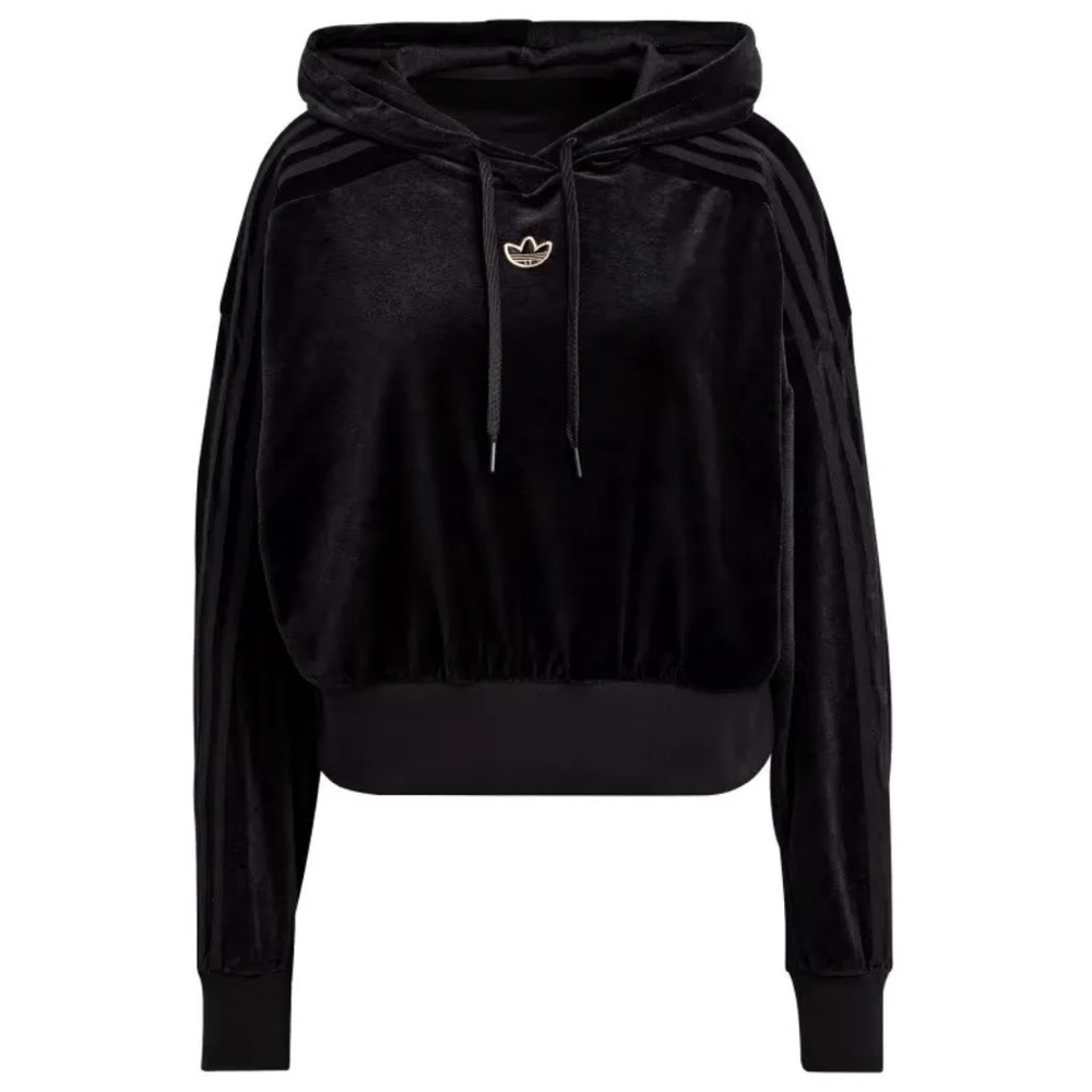 Brand new Adidas- CROPPED HOODIE IN COZY VELOUR MÉLANGE